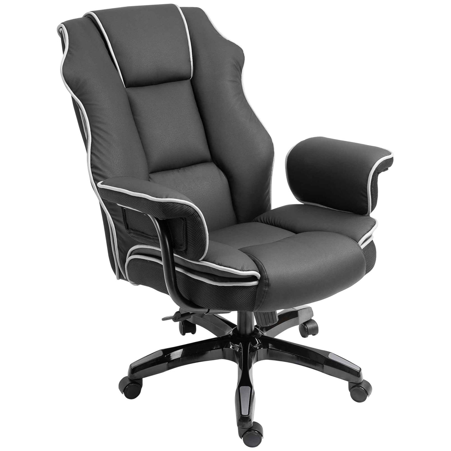 Ergo Heights Reclining PU Leather Office Chair UK - Ergonomic Comfort - Ergo Heights