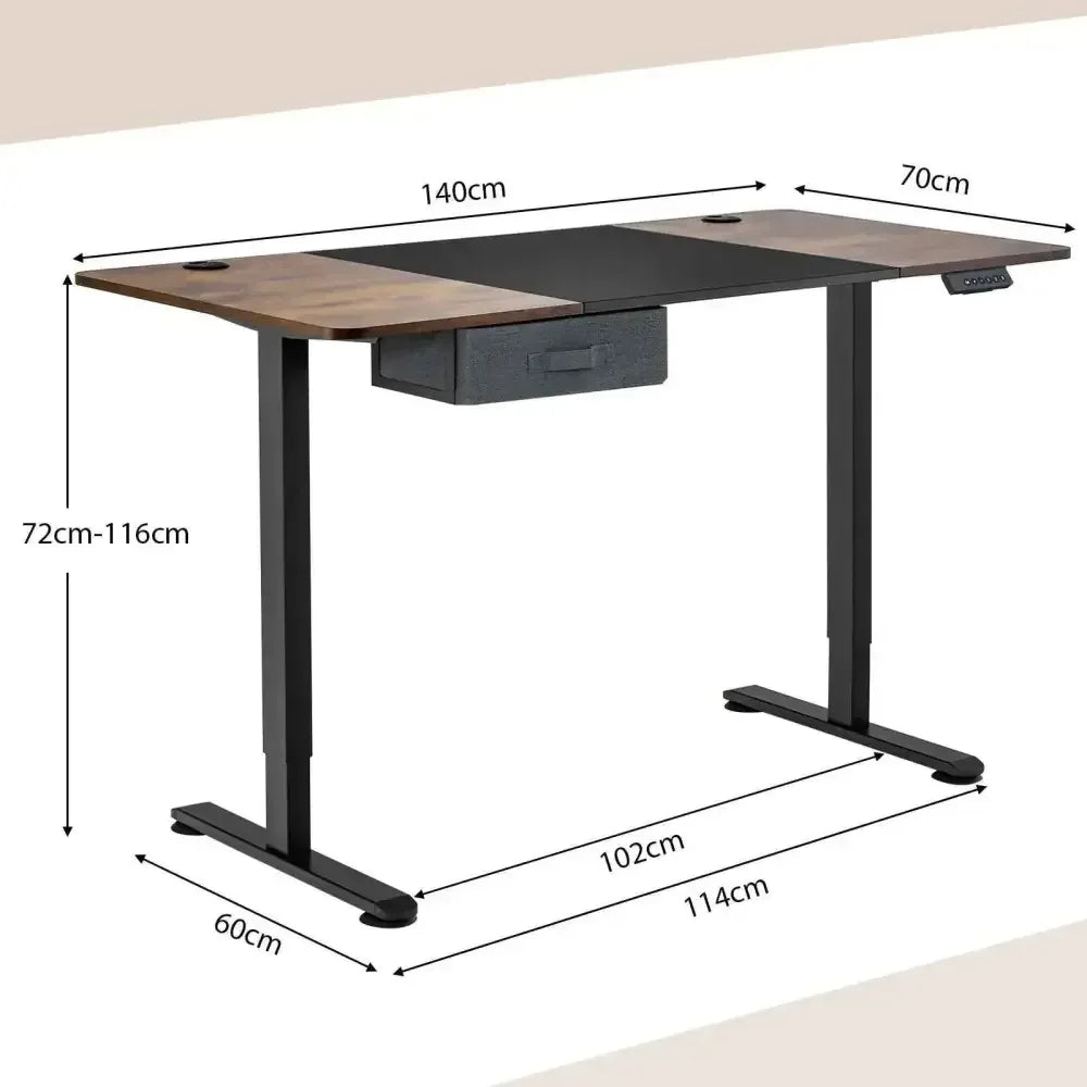 Adjustable Standing Desk with USB Port - Ergo Heights
