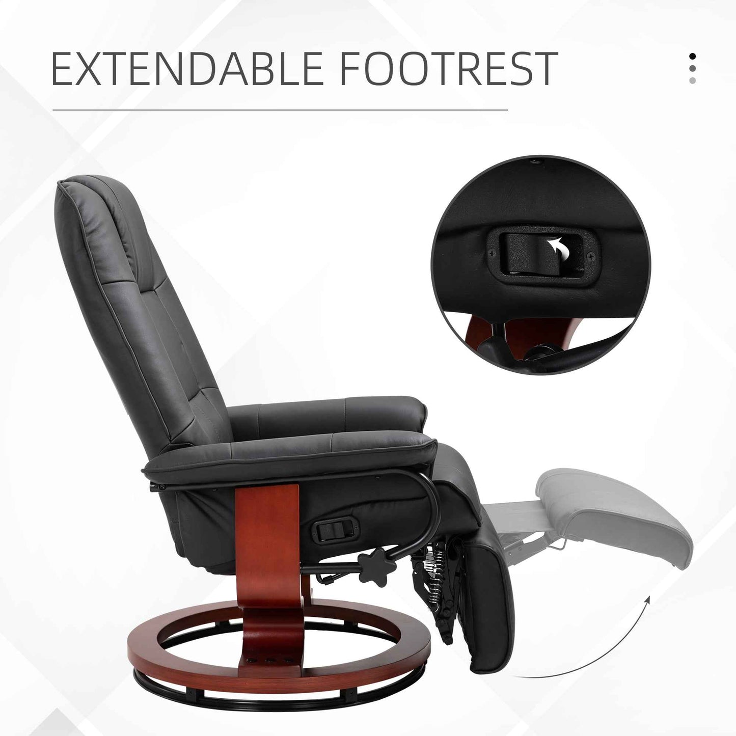 Ergo Heights Armchair Office Chair with Reclining Footrest - Ergo Heights