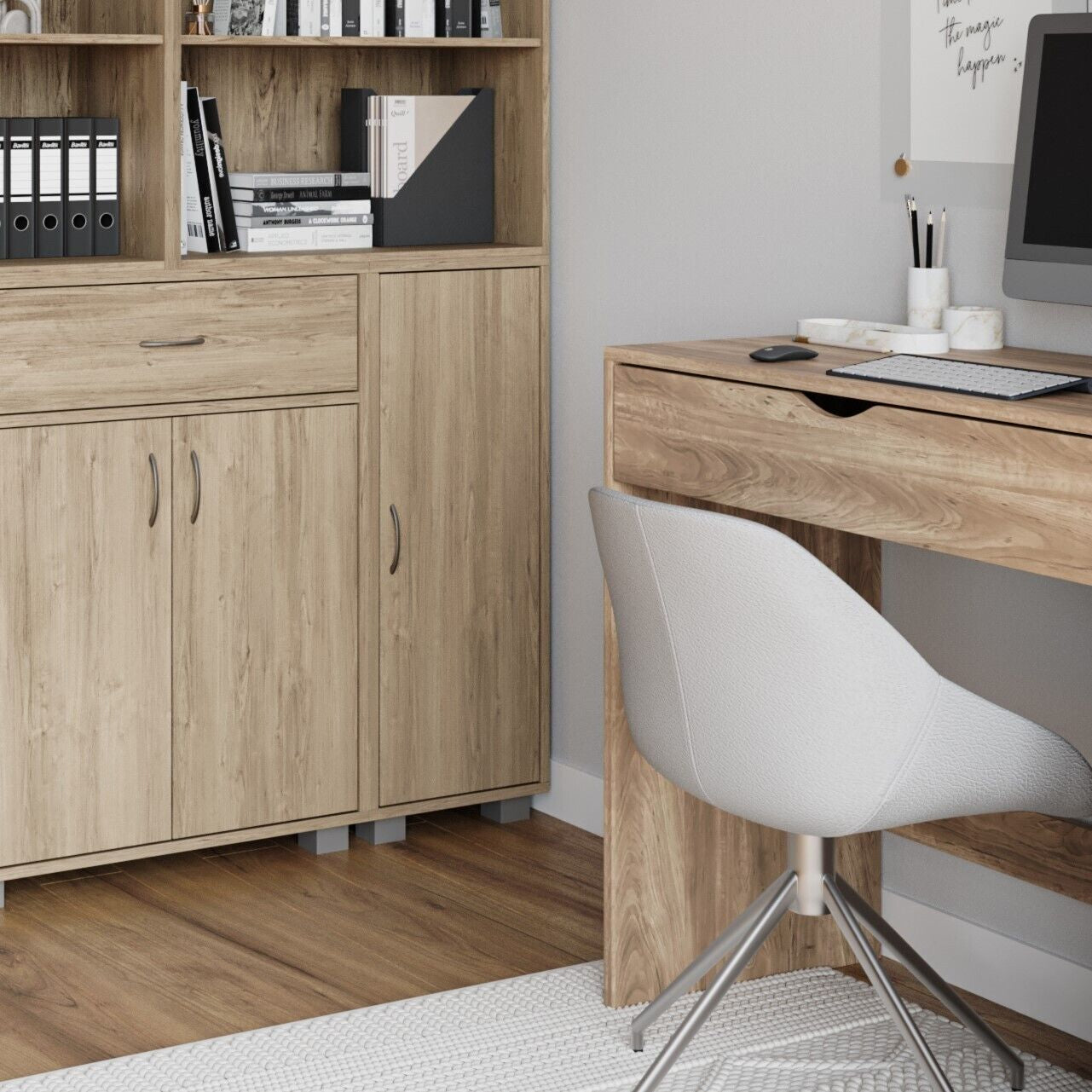 1 Drawer Dressing Table Wooden Vanity Computer Desk Bedroom Furniture Office NEW