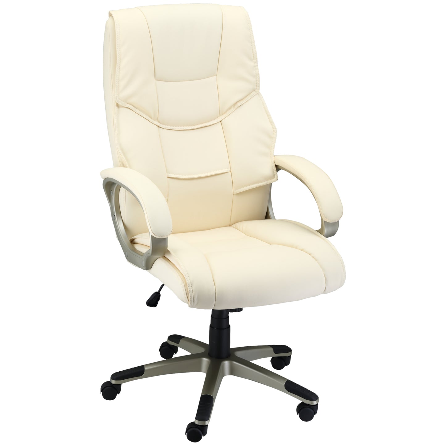 Executive Computer Office Desk Chair High Back Faux Leather Swivel Chair