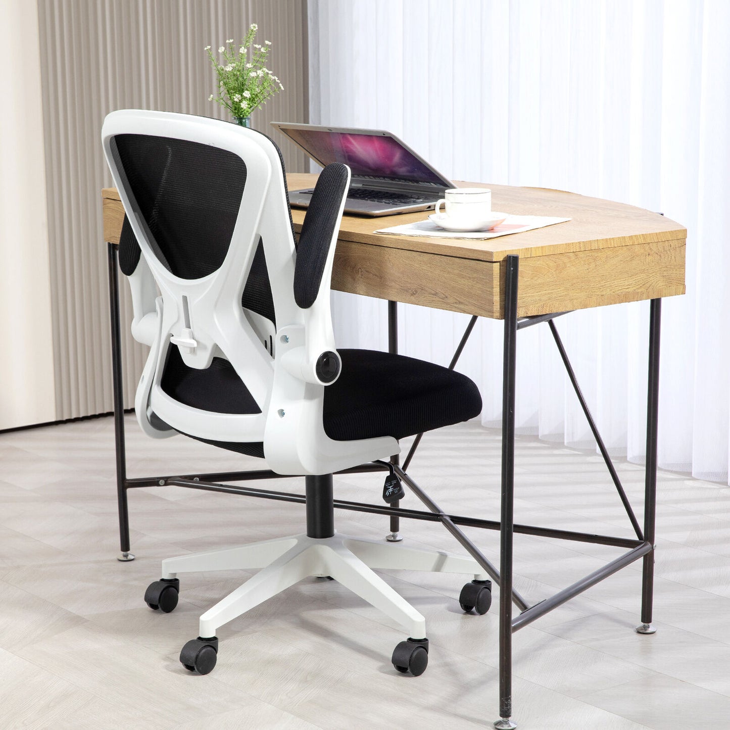 Vinsetto Mesh Office Chair Computer Chair with Swivel Wheels for Home Office
