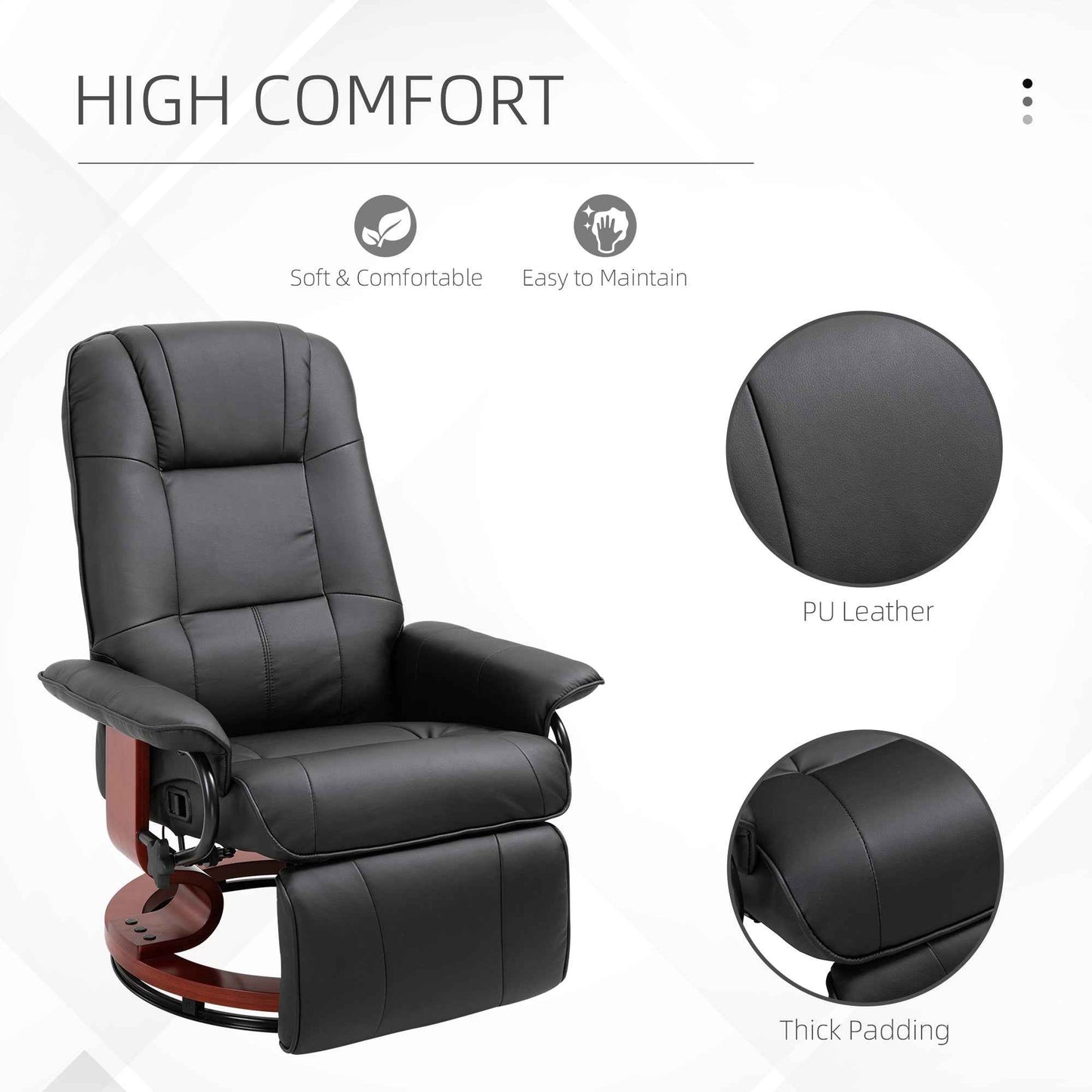 Ergo Heights Armchair Office Chair with Reclining Footrest - Ergo Heights