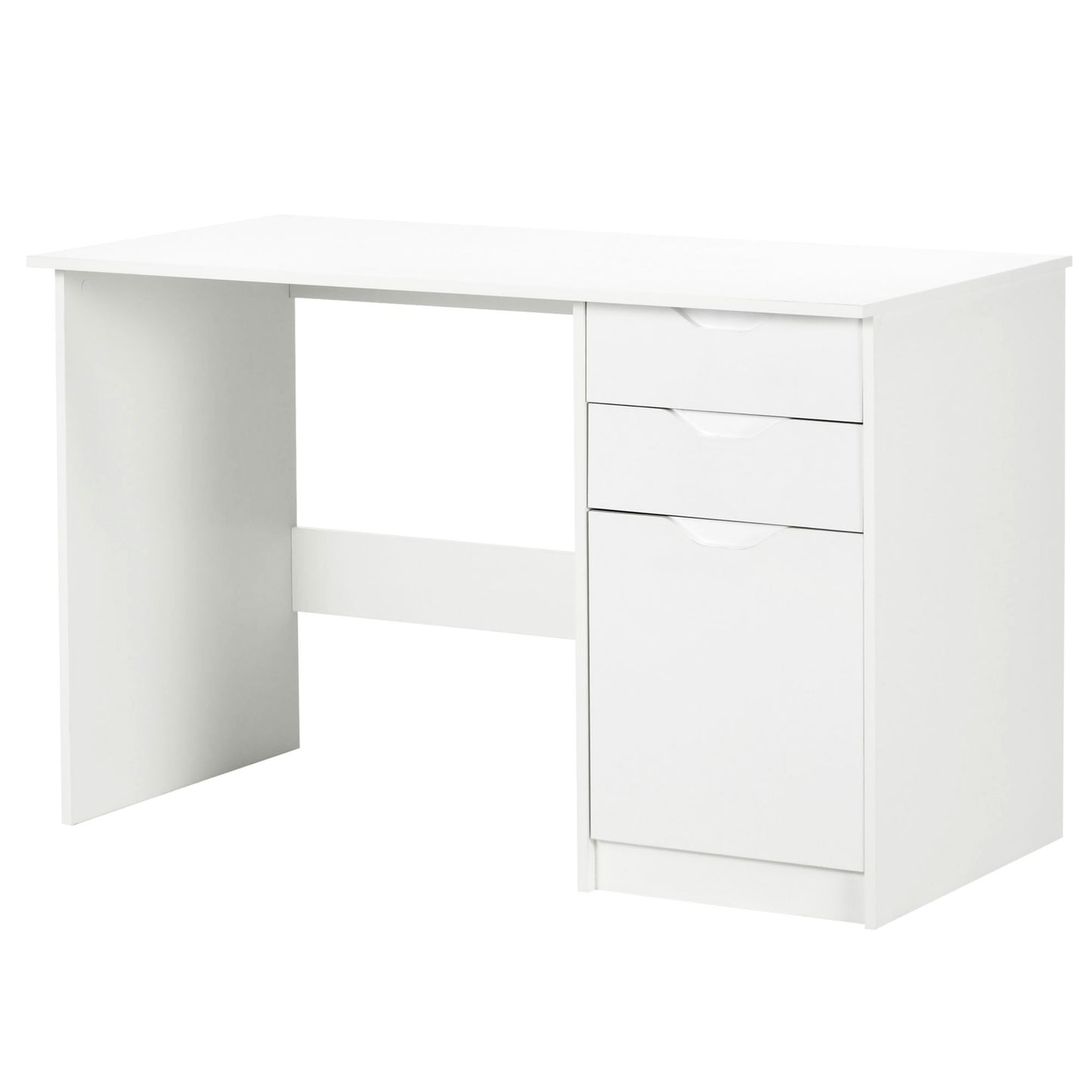 Computer Desk W/ Drawers Modern Writing Workstation for Home Office Study