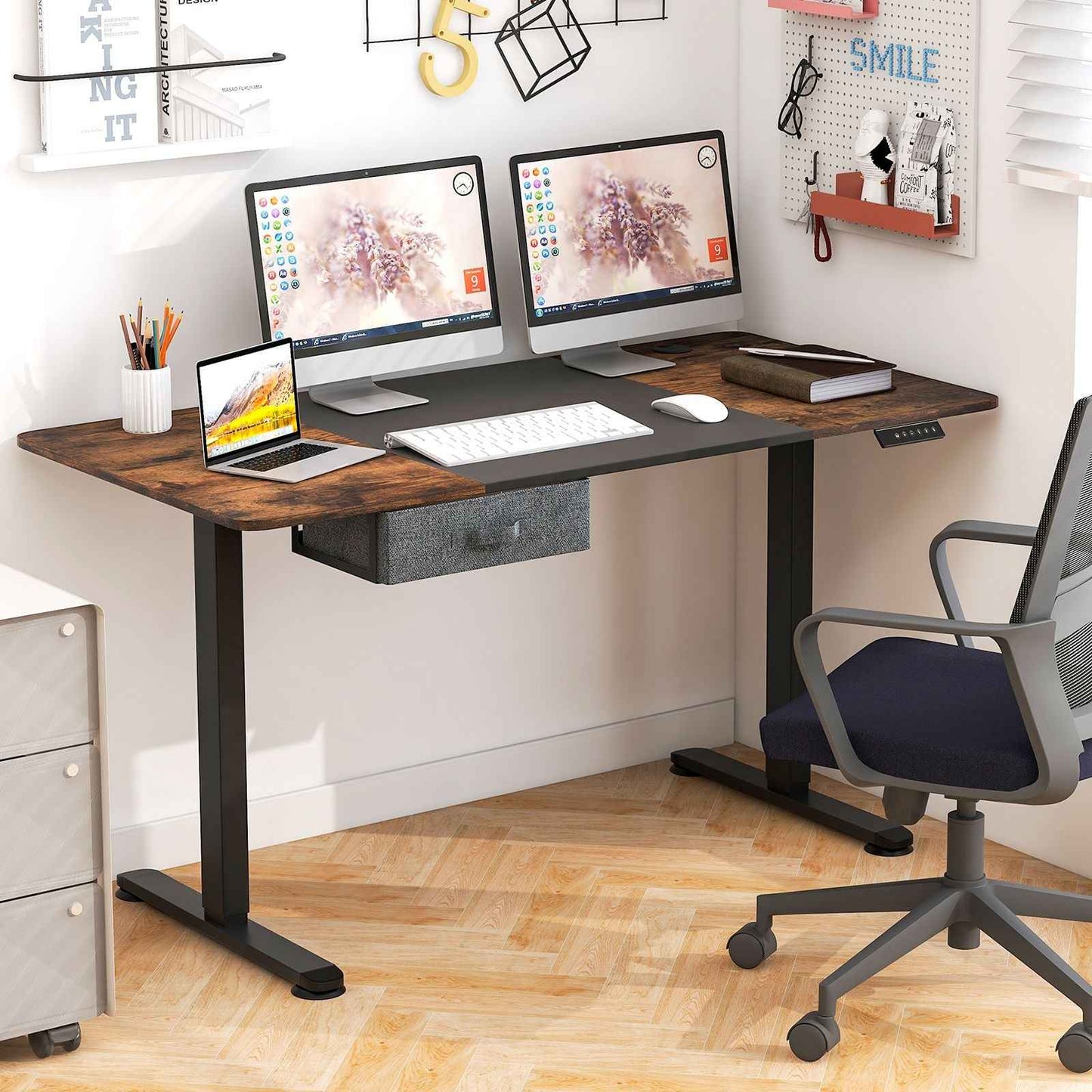 Adjustable Standing Desk with USB Charging Port - Ergo Heights