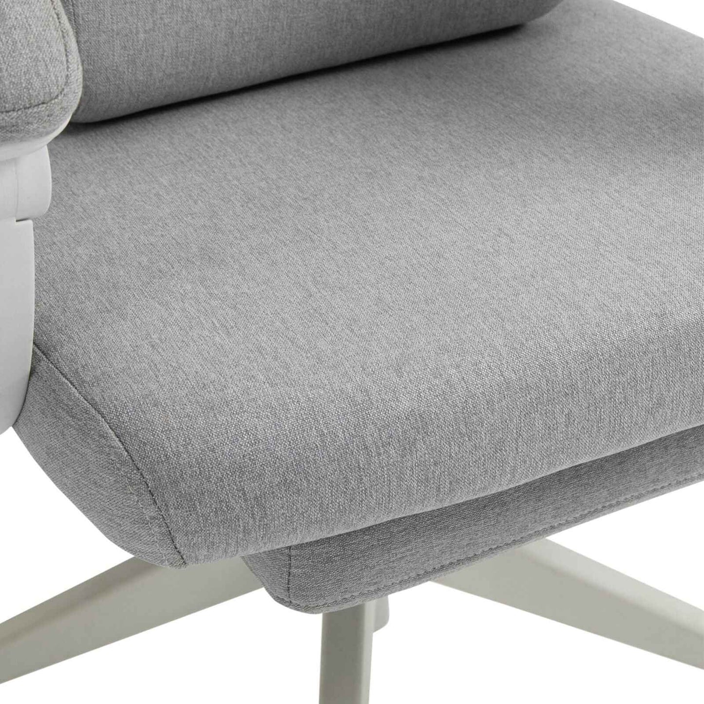 Home Office Chair Swivel Desk Chair with Adjustable Height Footrest Grey - Ergo Heights