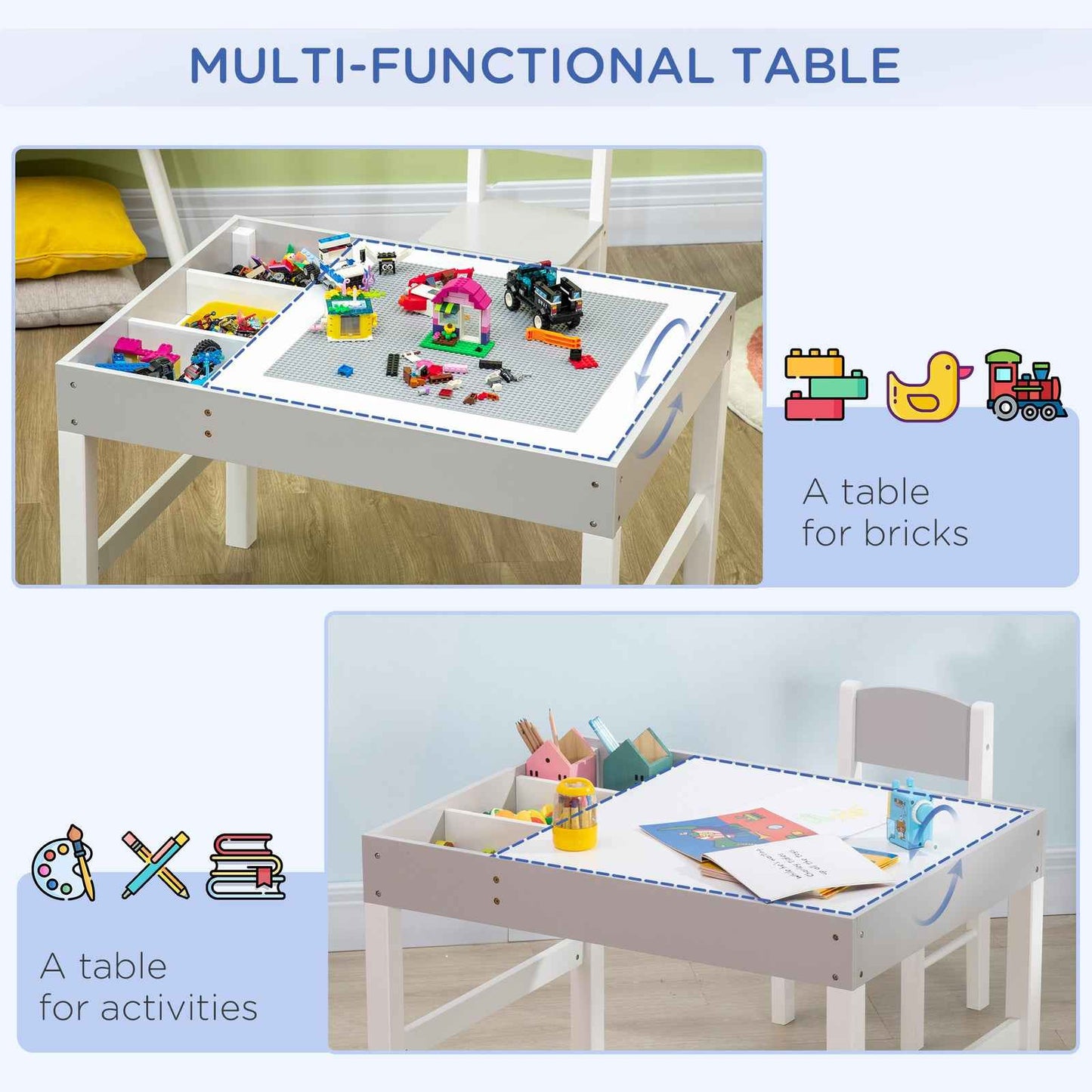 Ergo Heights Baby Activity Table with Chair Set