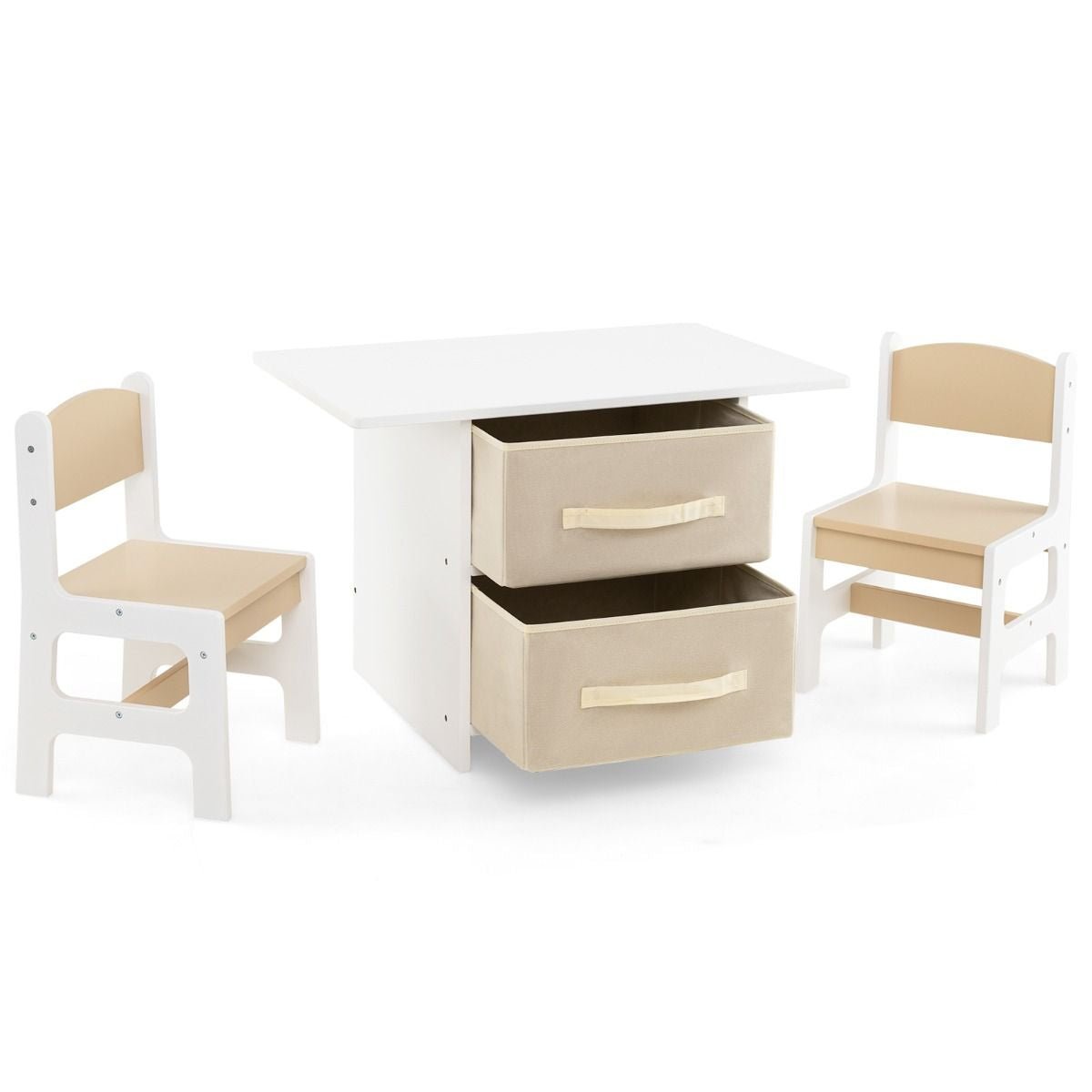 Ergo Heights Children's Wooden Table and Chairs Set.