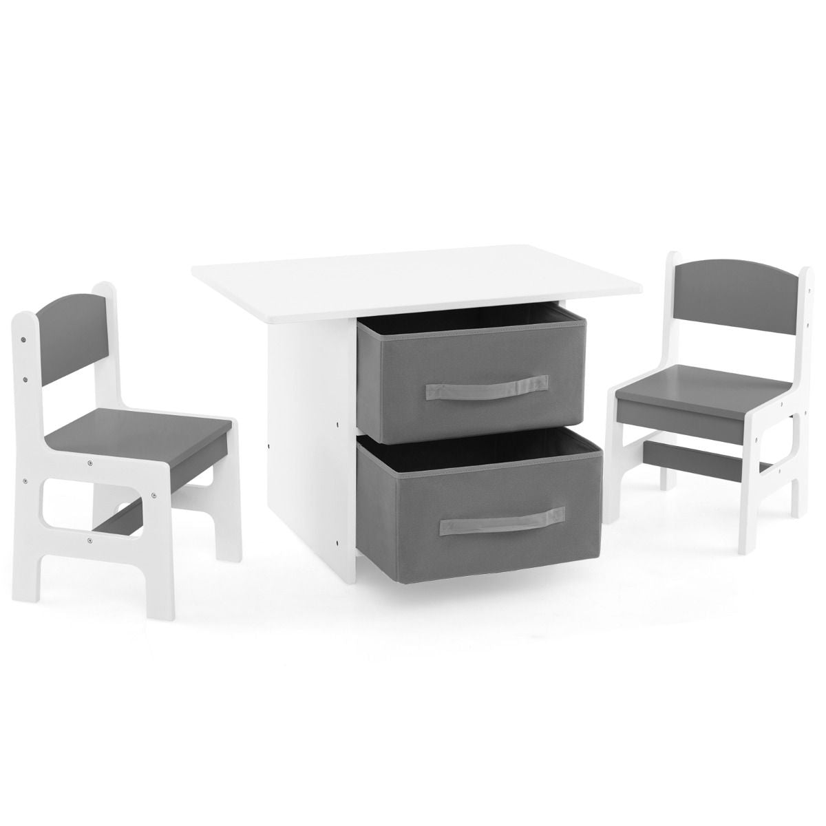 Ergo Heights Children's Wooden Table and Chairs Set.