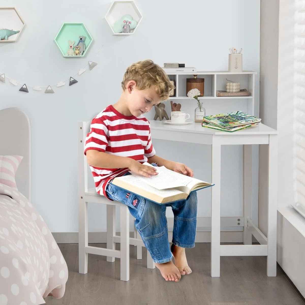 Ergo Heights Corner Desk for Kids Bedroom Set