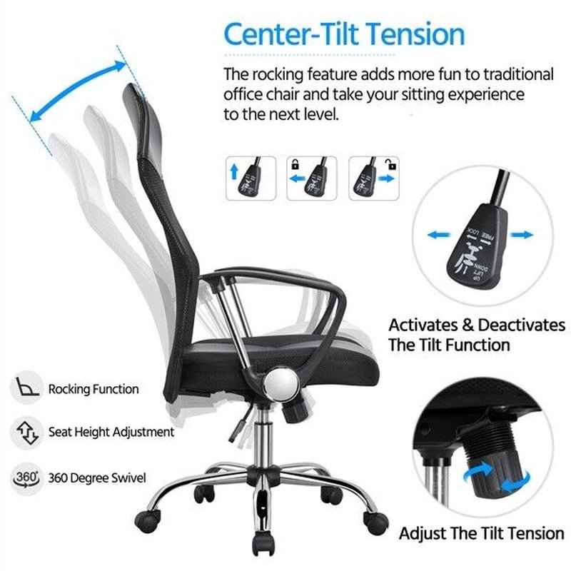 Ergo Heights Ergonomic Mesh Office Chair with Lumbar Support - Ergo Heights