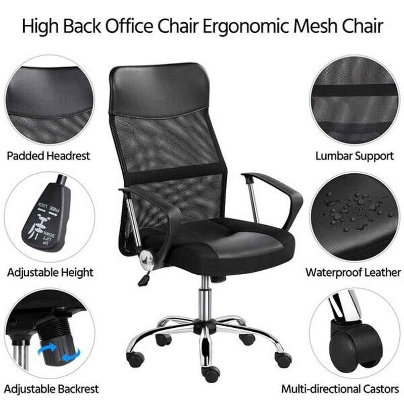 Ergo Heights Ergonomic Mesh Office Chair with Lumbar Support - Ergo Heights