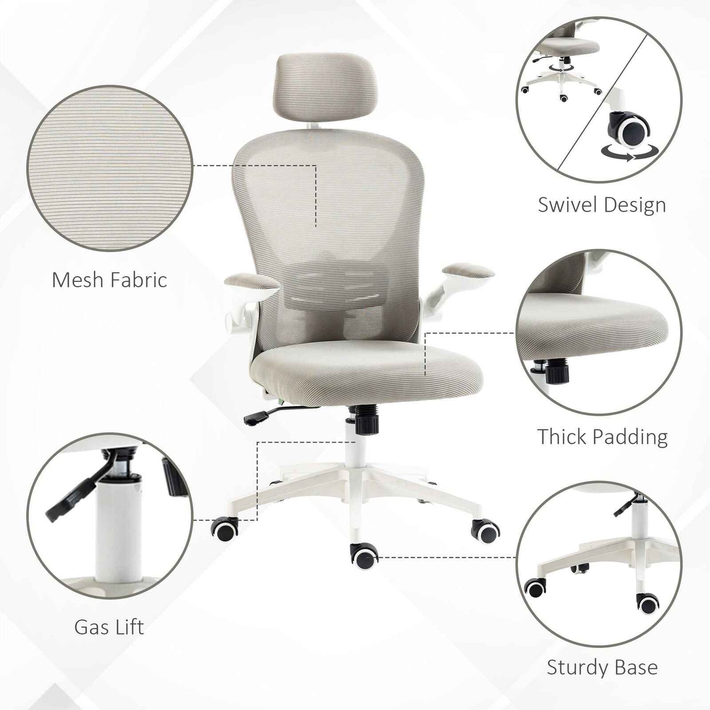 High Quality Office Chair with Adjustable Headrest for Ultimate Comfort and Support - Ergo Heights