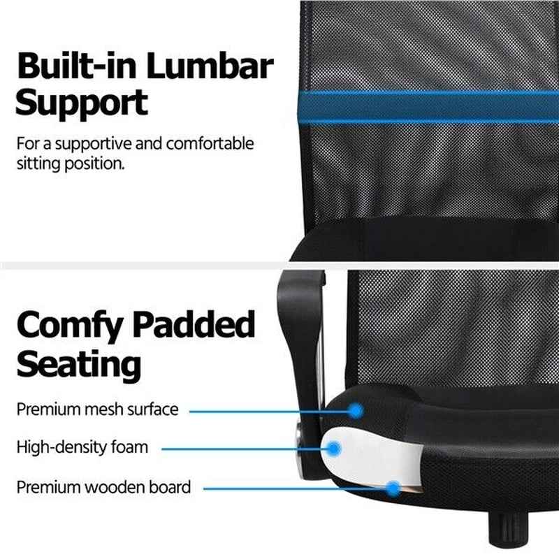 Ergo Heights Ergonomic Mesh Office Chair with Lumbar Support - Ergo Heights