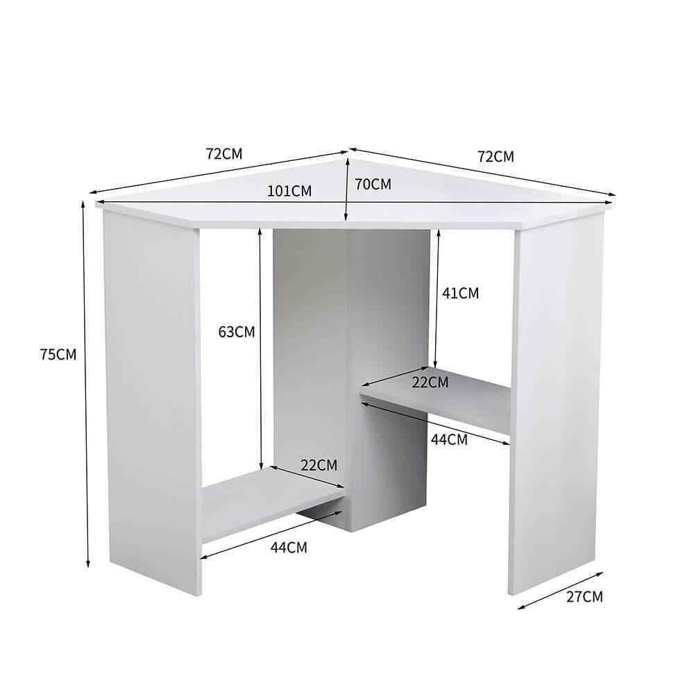 Ergo Heights Corner Space-Saving Workstation for Home Office - Ergo Heights