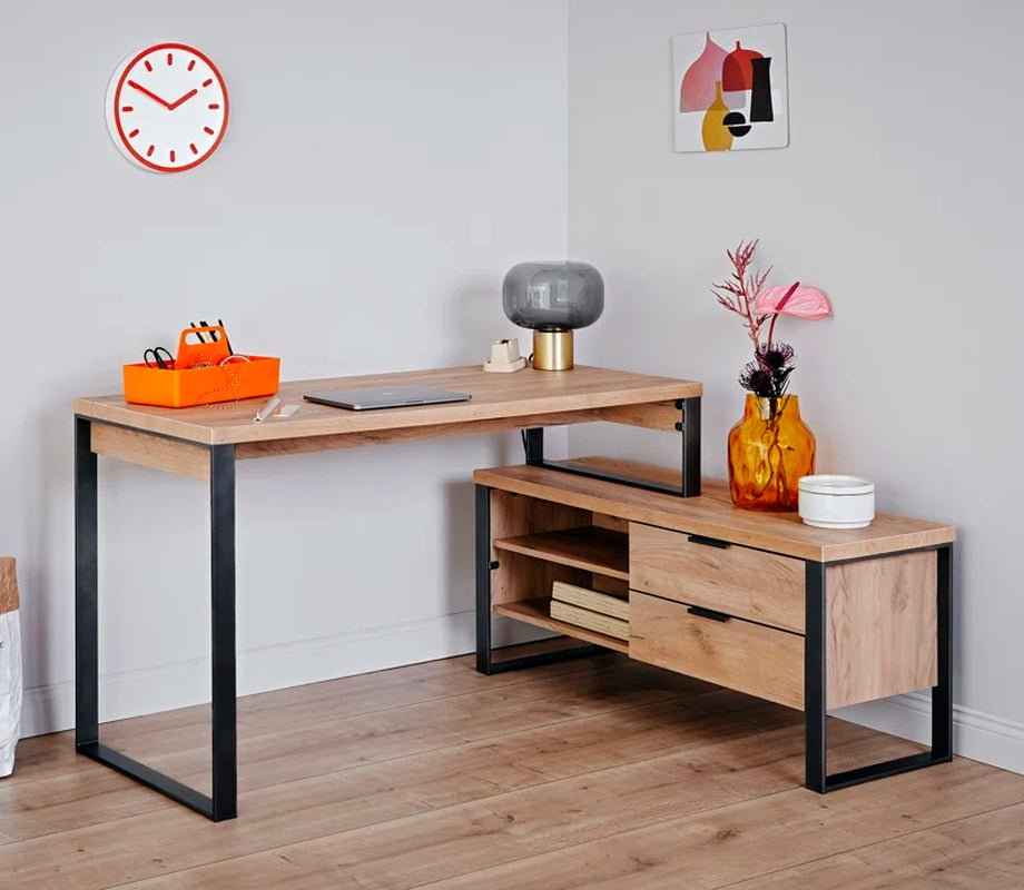 Ergo Heights Francisque Home Office Desk with Storage