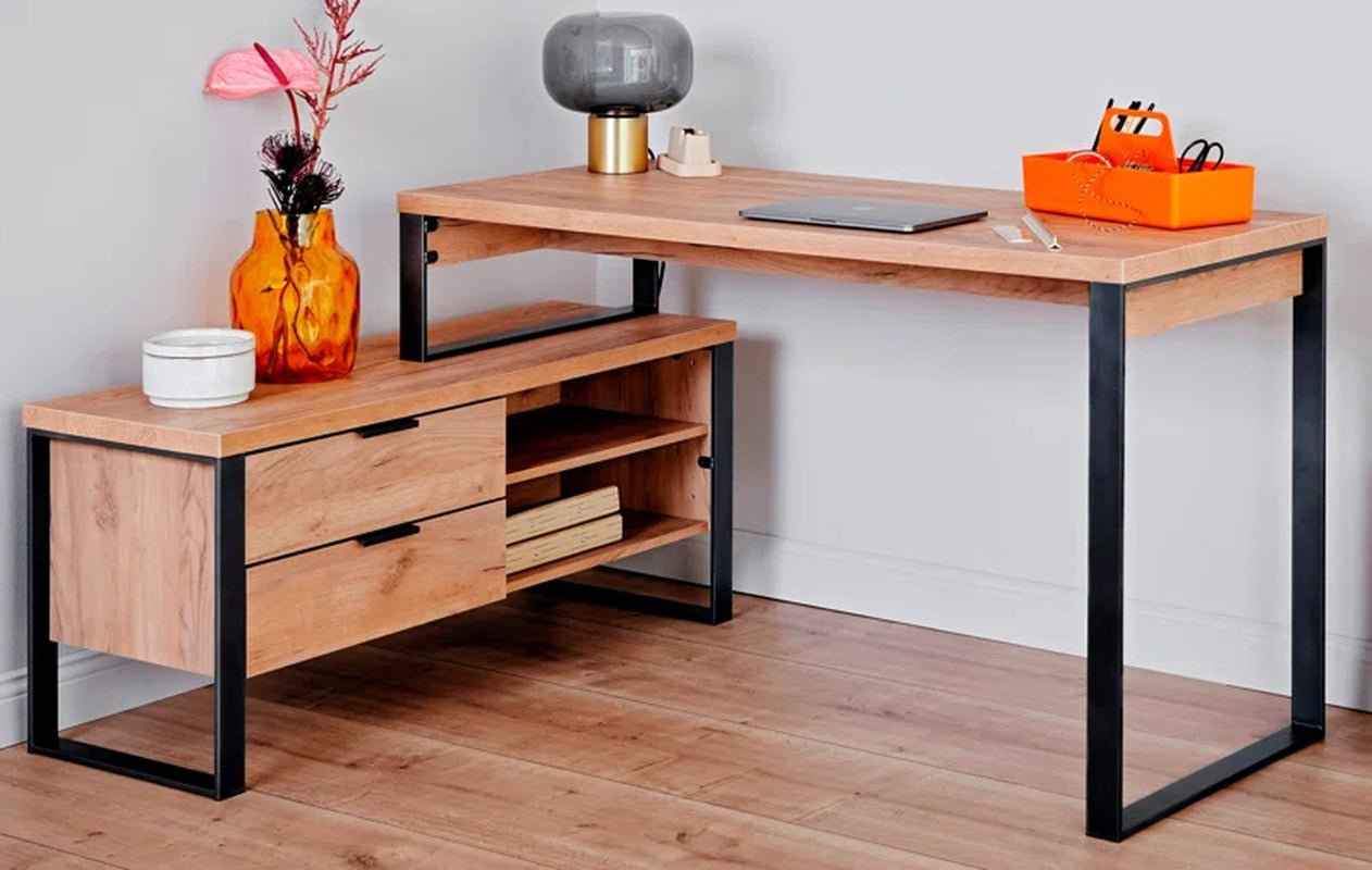 Ergo Heights Francisque Home Office Desk with Storage