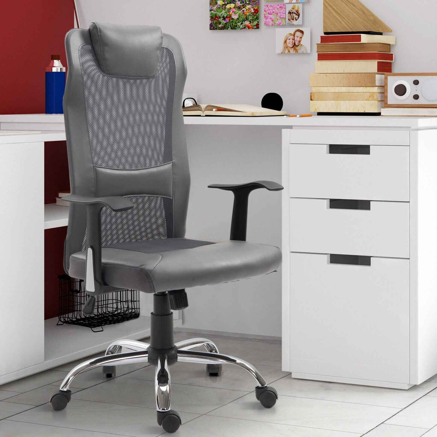High Back Mesh Office Chair Swivel Desk Chair with Adjustable Height - Ergo Heights