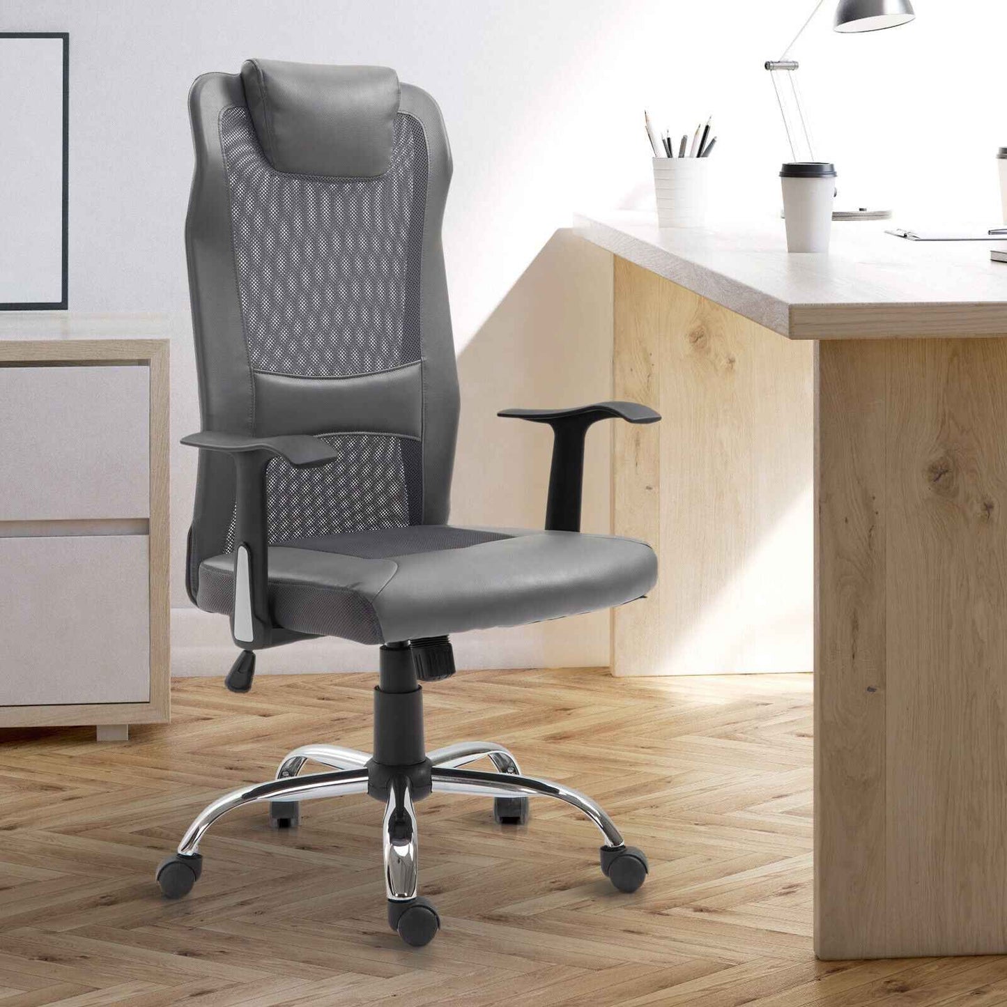 High Back Mesh Office Chair Swivel Desk Chair with Adjustable Height - Ergo Heights