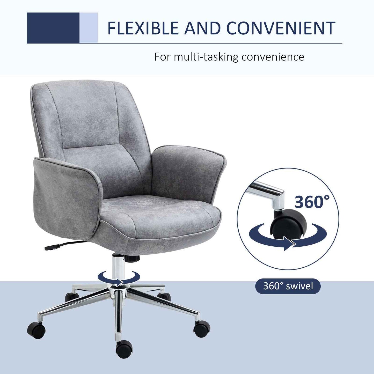 Ergo Heights PU Leather Office Chair with Ergonomic Comfort - Ergo Heights