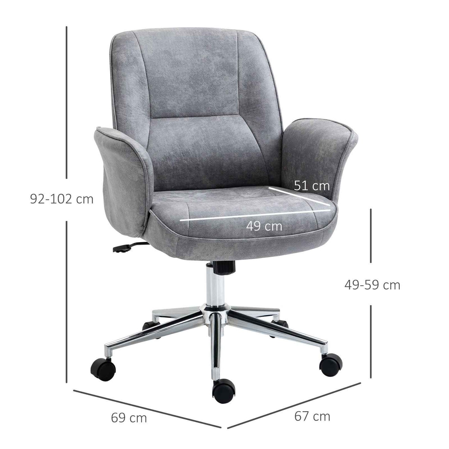 Ergo Heights PU Leather Office Chair with Ergonomic Comfort - Ergo Heights