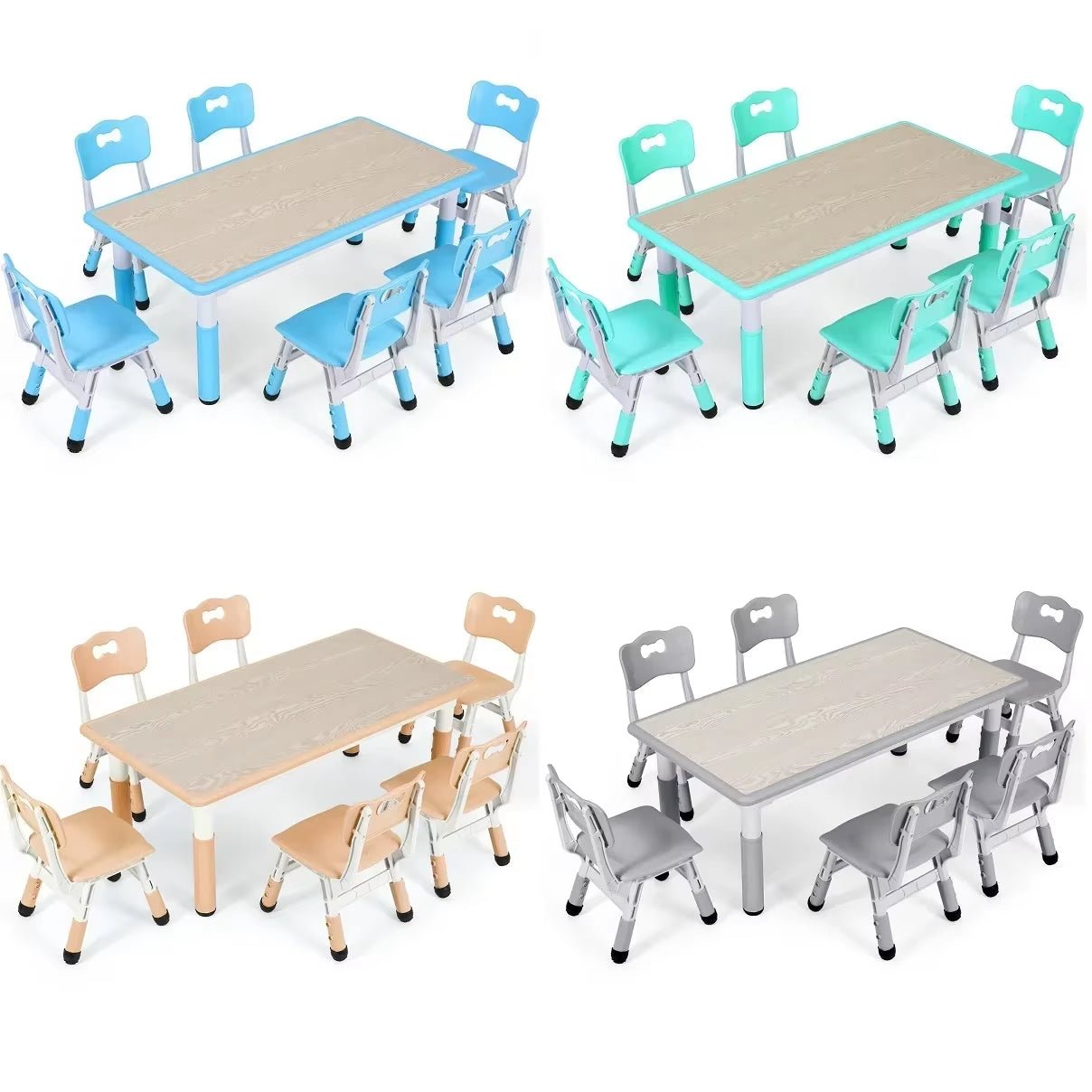 Ergo Heights Kids Table and Chairs For Playroom or Nursery.