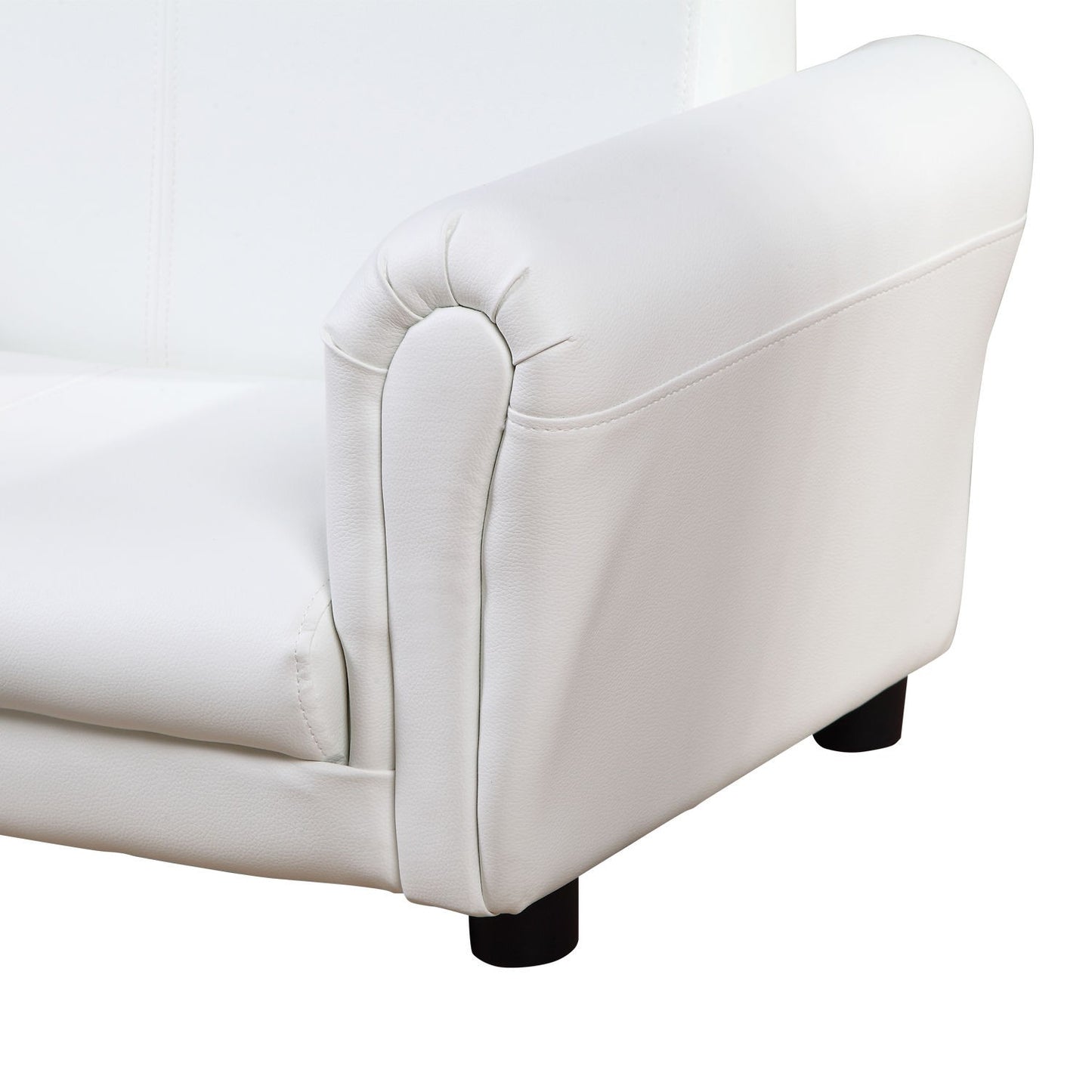 Ergo Heights Kids White Sofa Set with Ottoman.