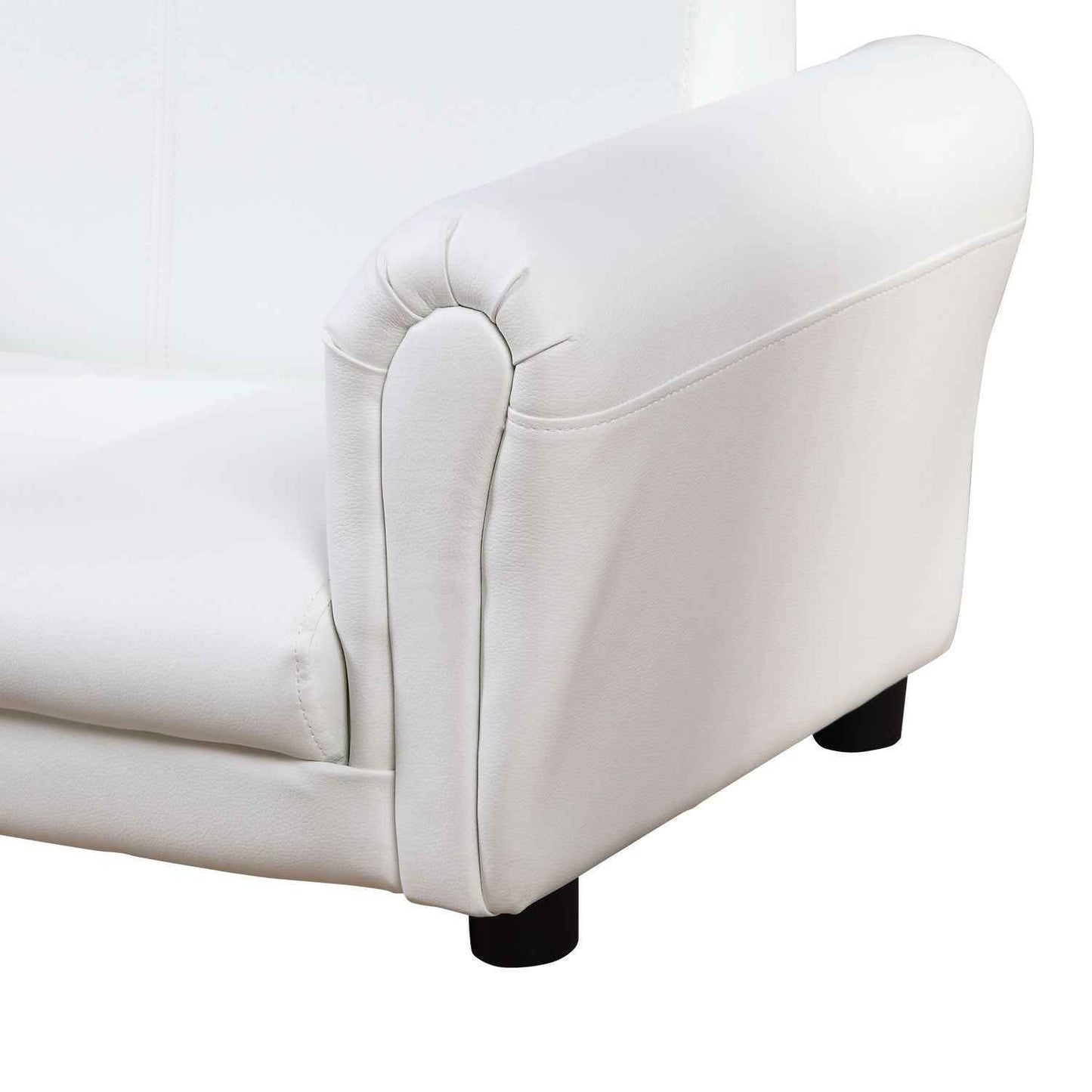 Ergo Heights Kids White Sofa Set with Ottoman