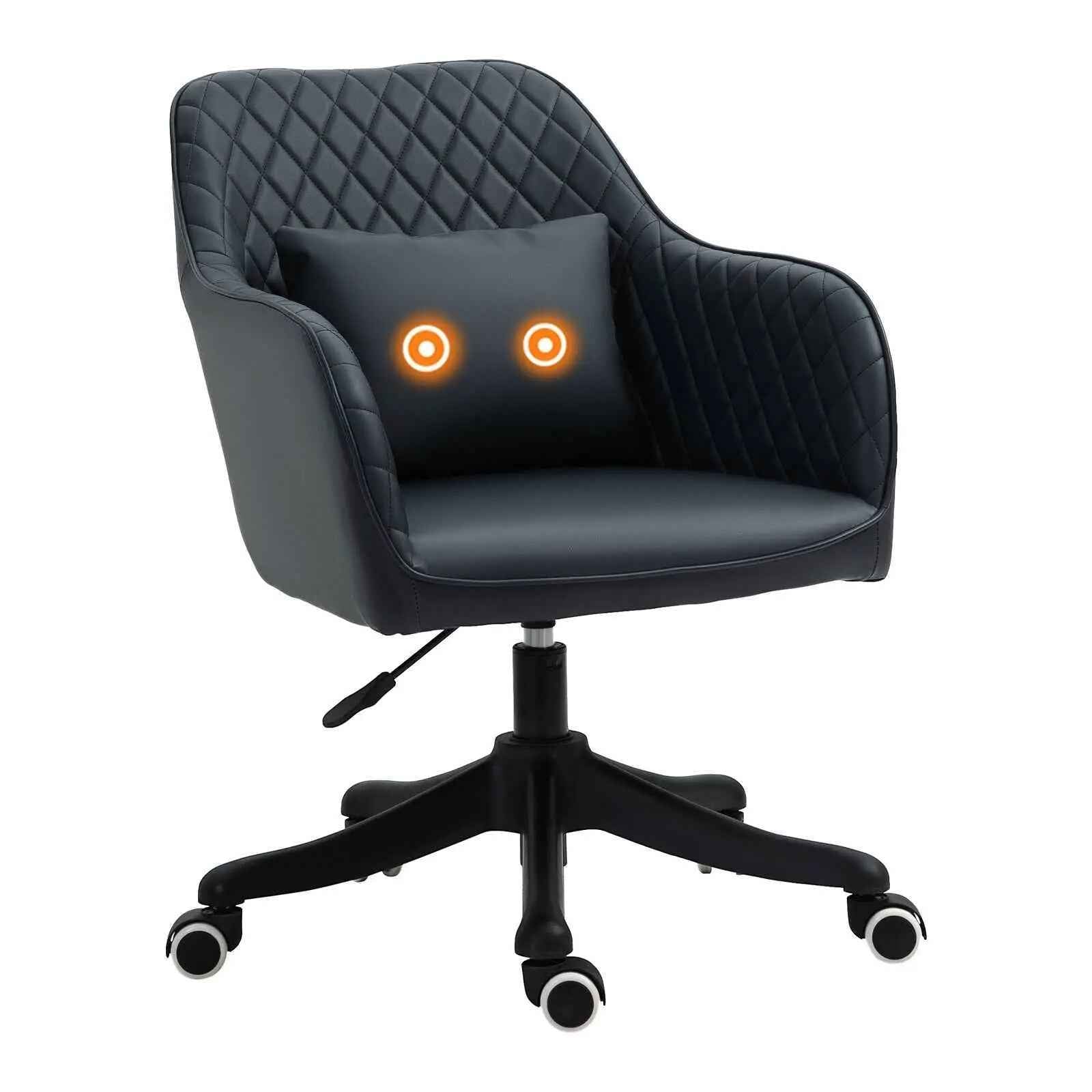 Rechargeable Massage Office Chair with Vibration Wheels - Ergo Heights