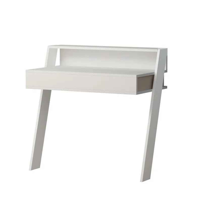 Ergo Heights Modern Floating Desk with Storage Shelf - Ergo Heights