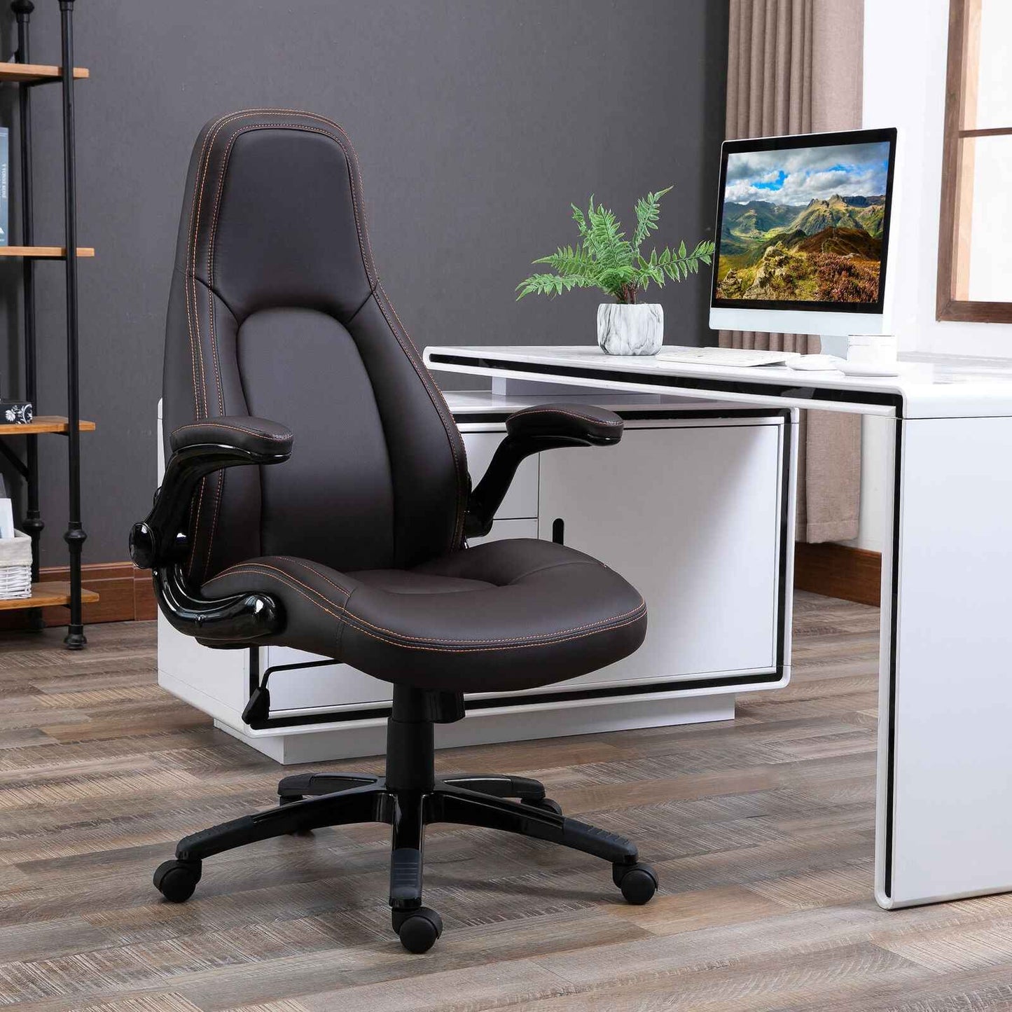Ergo Heights PU Leather Office Chair with Ergonomic Comfort - Ergo Heights