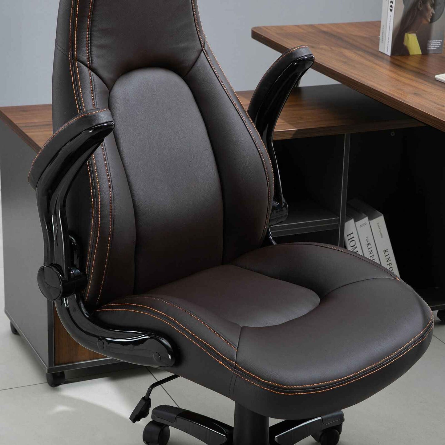 Ergo Heights PU Leather Office Chair with Ergonomic Comfort - Ergo Heights