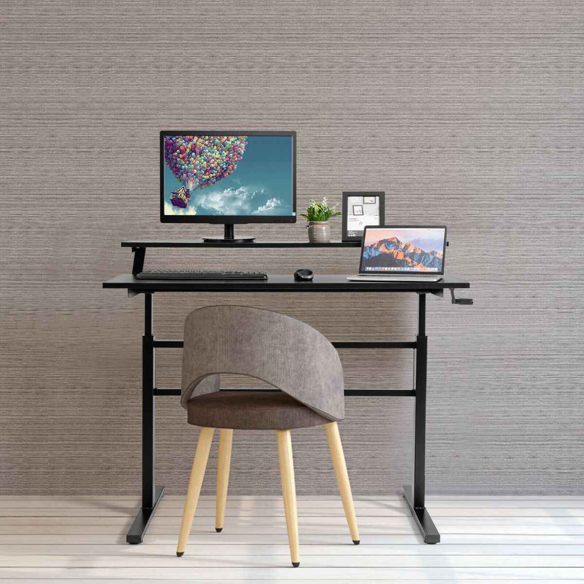 Ergo Heights Height Adjustable Office Desk for Ergonomic Work - Ergo Heights