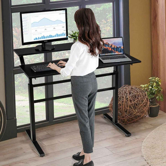 Ergo Heights Height Adjustable Office Desk for Ergonomic Work - Ergo Heights