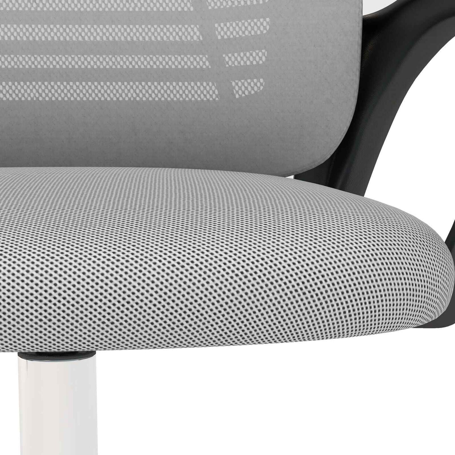 Ergo Heights White Office Chair with Ergonomic Support - Ergo Heights