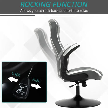 Vinsetto Gaming Chair Ergonomic with Adjustable Height PVC Leather - Ergo Heights