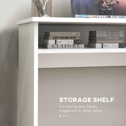 Writing Desk Workstation with Shelf and Laptop Table - Ergo Heights