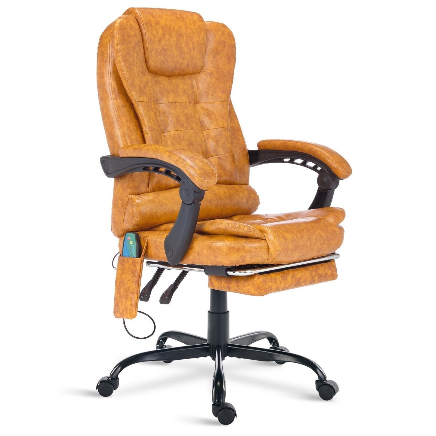 Massage Office Chair Gaming Computer Desk Swivel Recliner Chair Leather Footrest