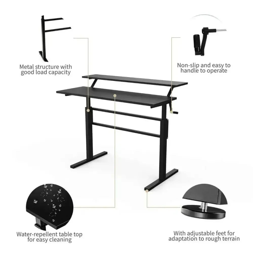 Ergo Heights Adjustable Desk for Ergonomic Comfort - Ergo Heights