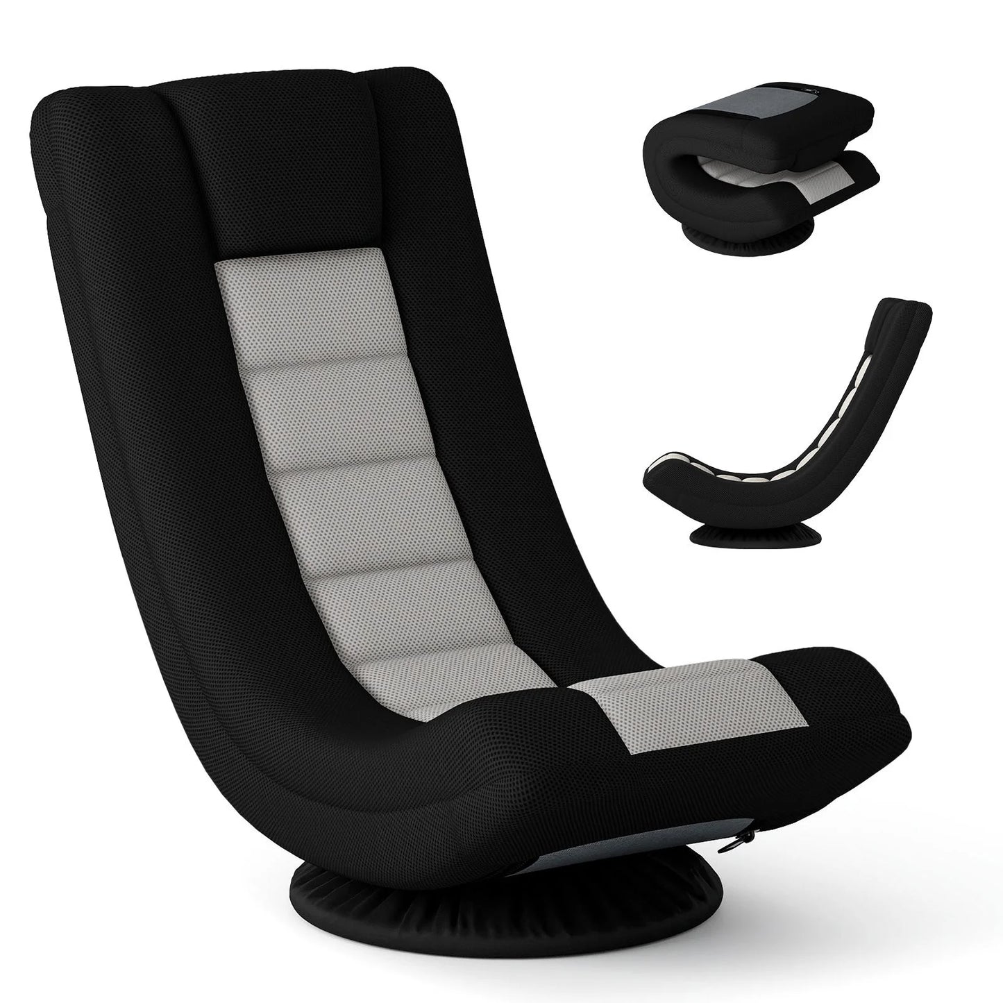 360° Swivel Gaming Chair 4 Position Adjustable Folding Floor Sofa
