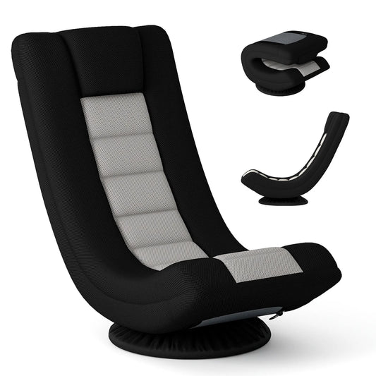 360° Swivel Gaming Chair 4 Position Adjustable Folding Floor Sofa
