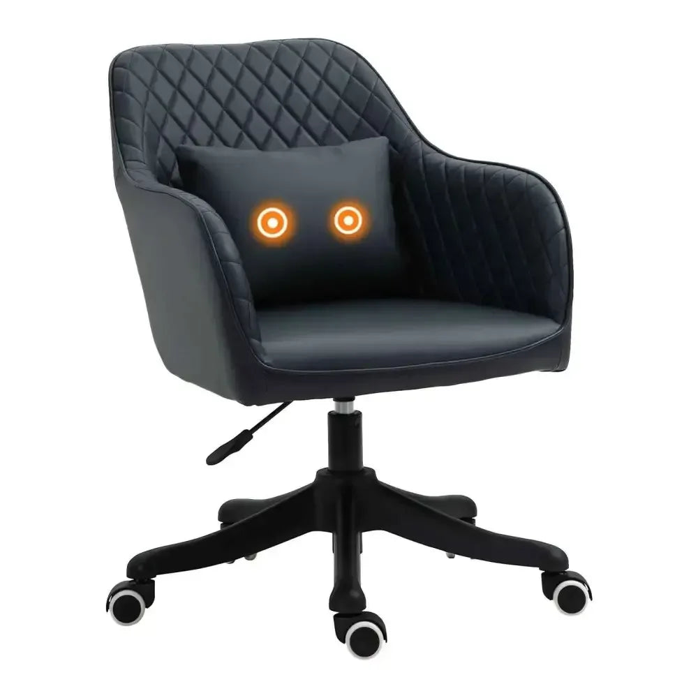 Rechargeable Massage Office Chair with Vibration Wheels - Ergo Heights