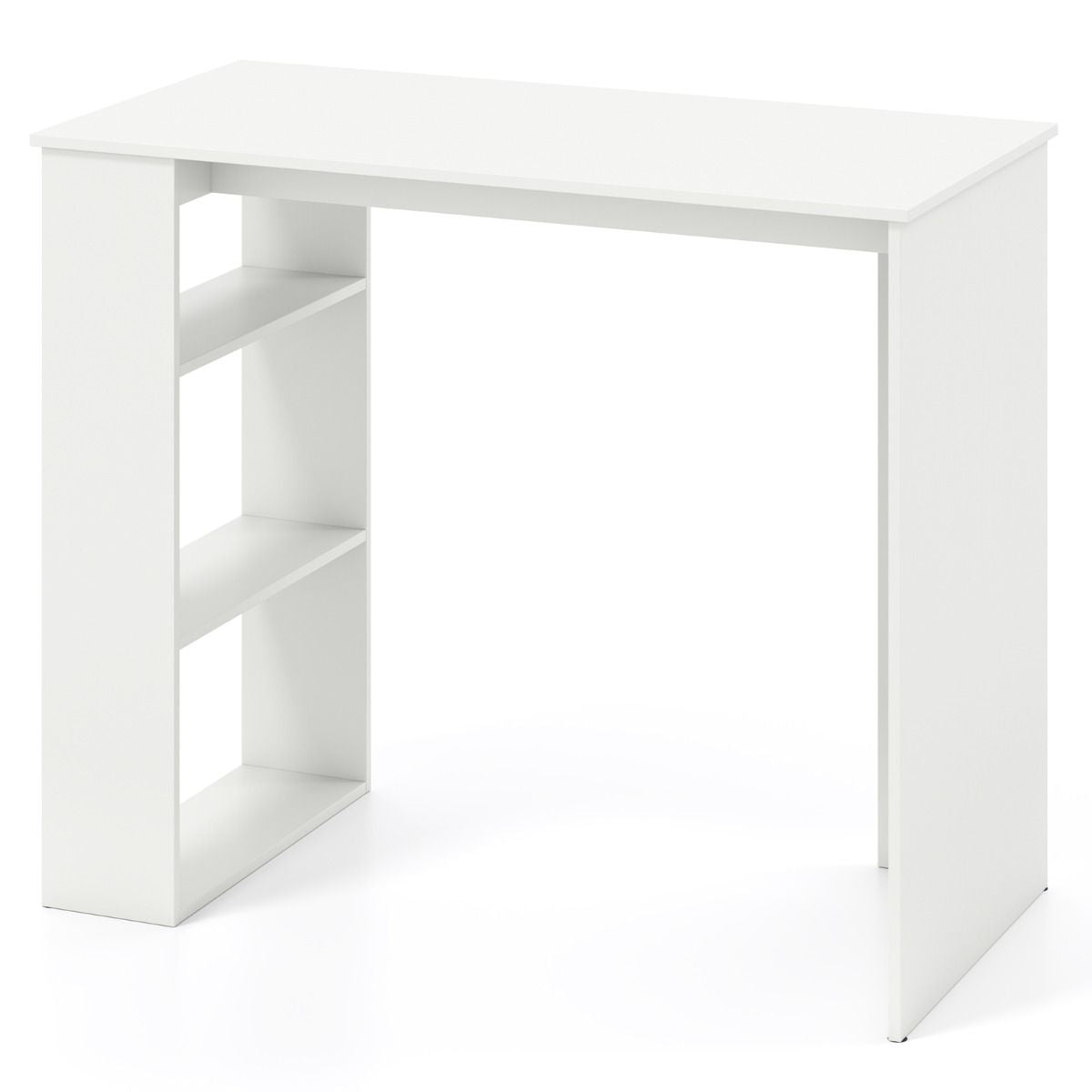 Computer Desk with Bookshelf for Study Living Room