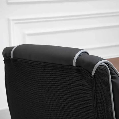 Black PU Executive Office Chair with Recline & Style - Ergo Heights