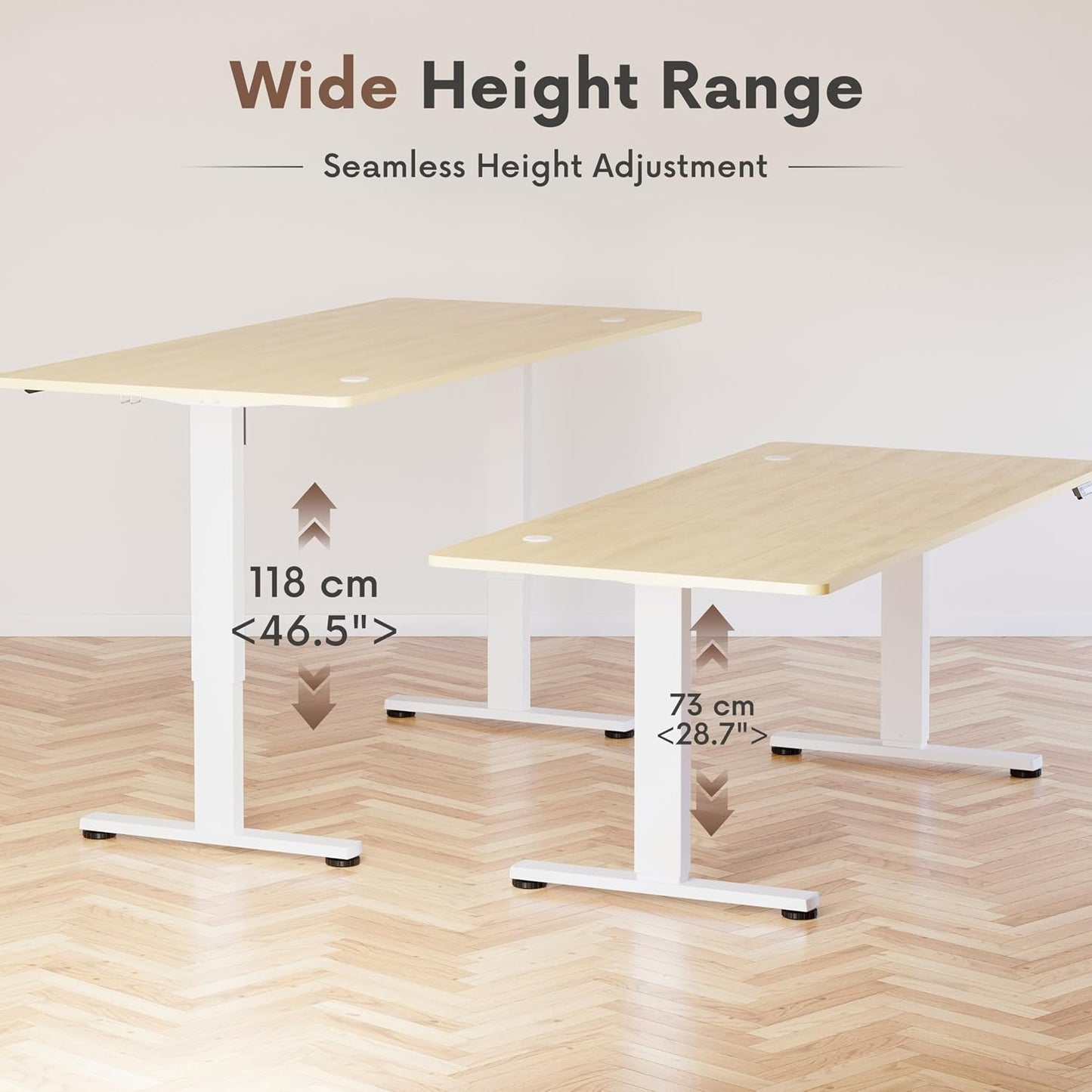 Electric Standing Desk 200 X 80Cm Height Adjustable Desk, Splice Board