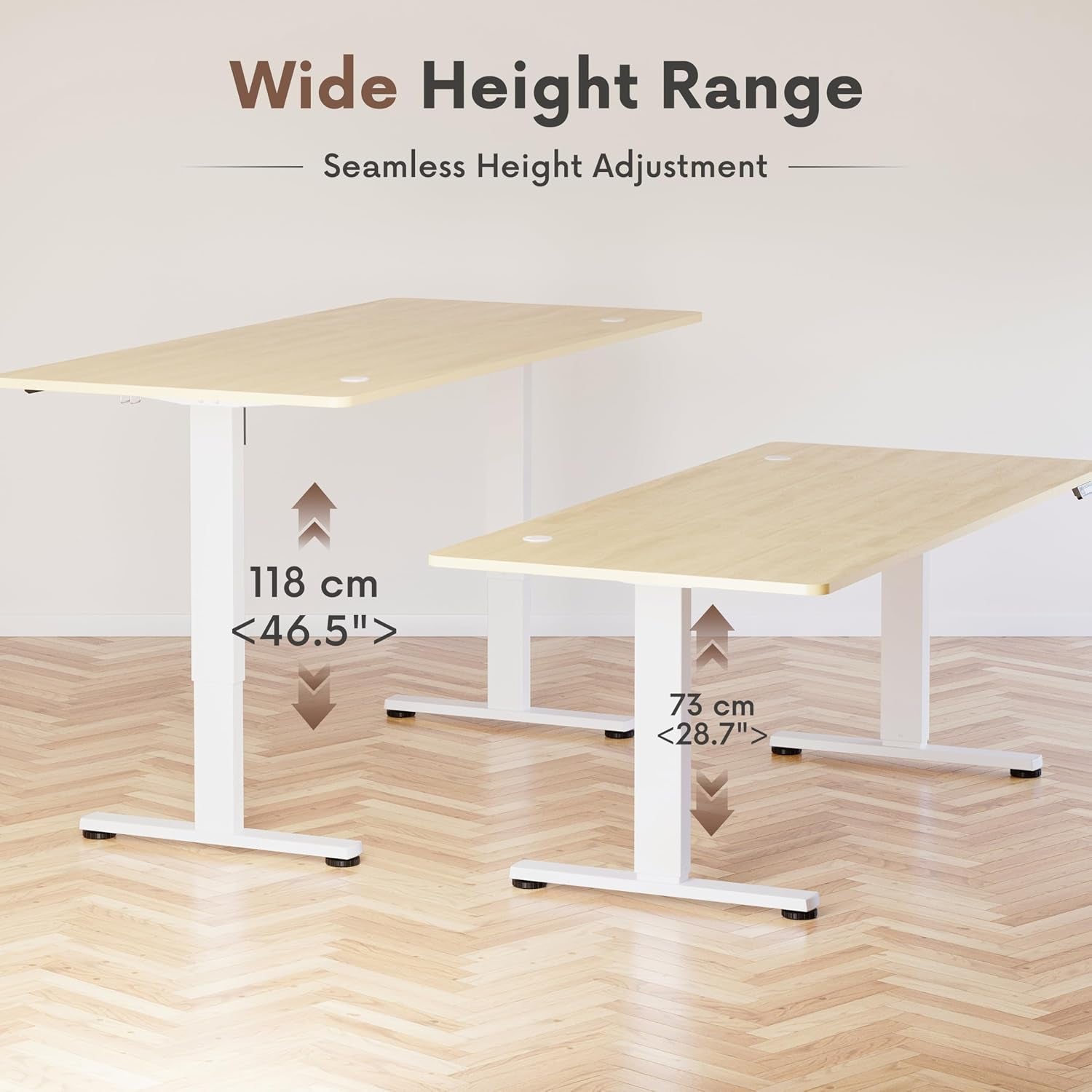 Electric Standing Desk 200 X 80Cm Height Adjustable Desk, Splice Board