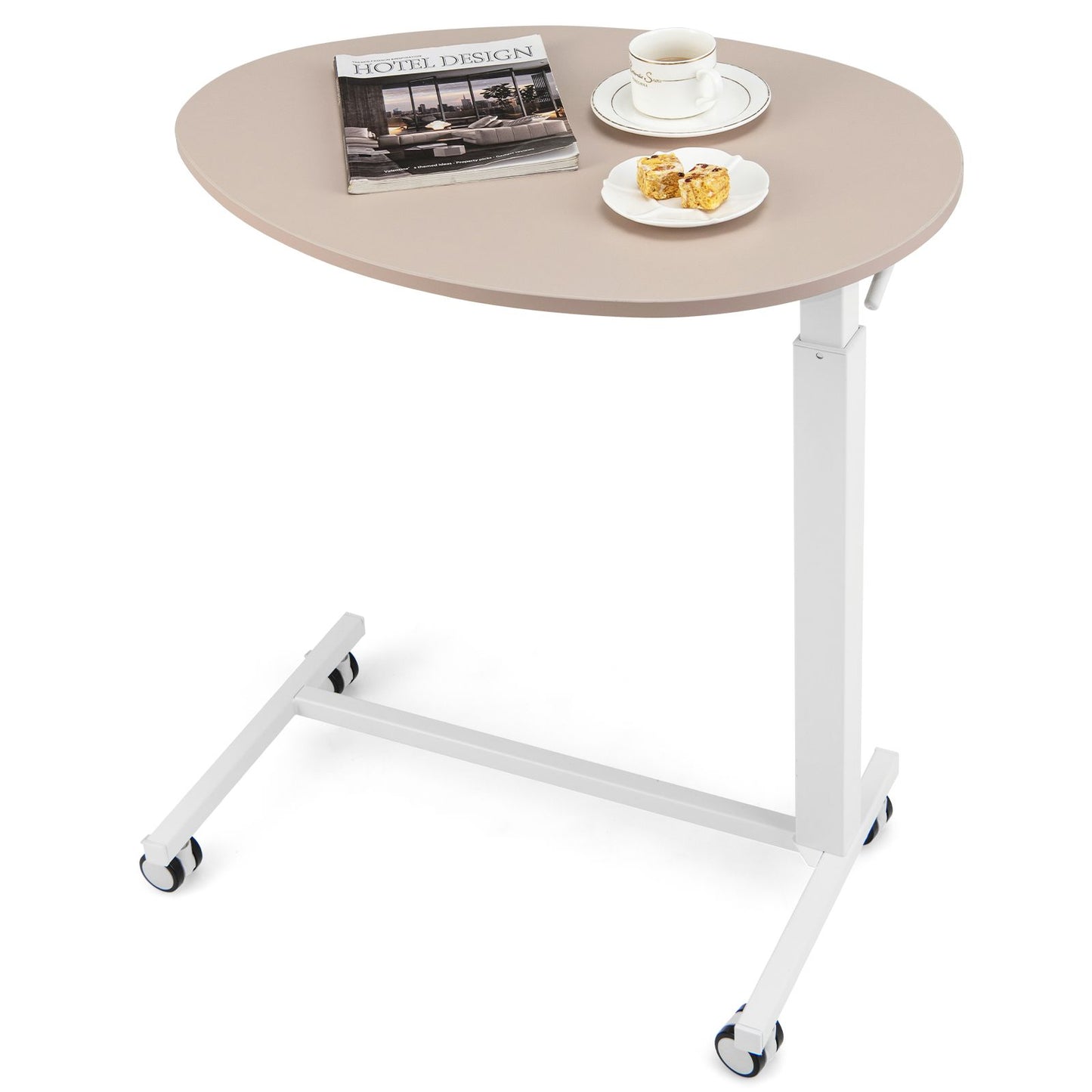 Mobile Standing Desk with Pneumatic Lift