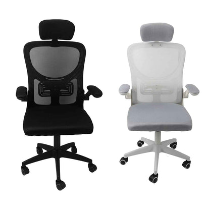 Office Chair with Lumbar Support & 3D Headrest - Ergo Heights
