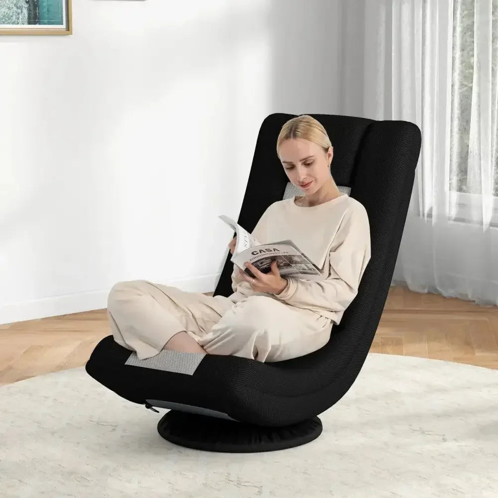 360 Swivel Gaming Chair Adjustable Folding Floor Sofa - Ergo Heights