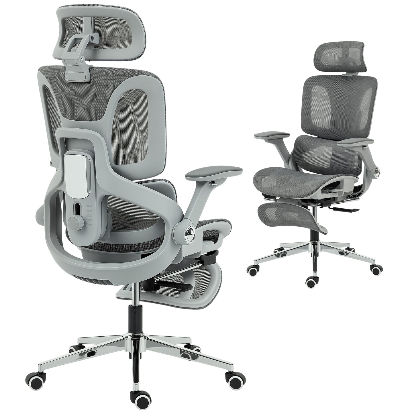 Ergonomic Office Chair with Separated Backrest, High Back Mesh Desk Chair
